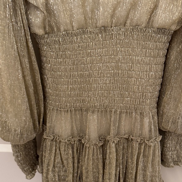 Habitual Metallic Gold sparkle Dress - Picture 5 of 6